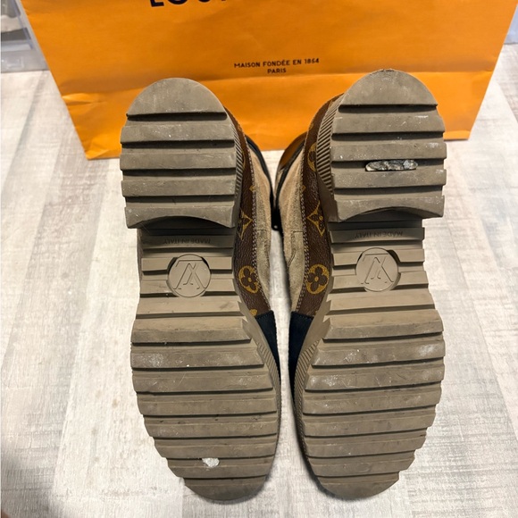 Louis Vuitton Black and Brown Lace Up Boots - Picture 5 of 7